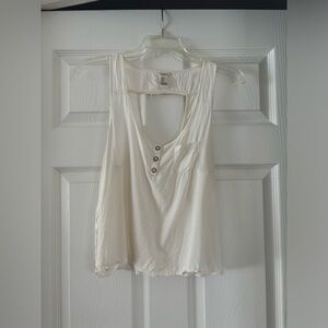 I LOVE H81 Ivory Tank Top - Size Medium